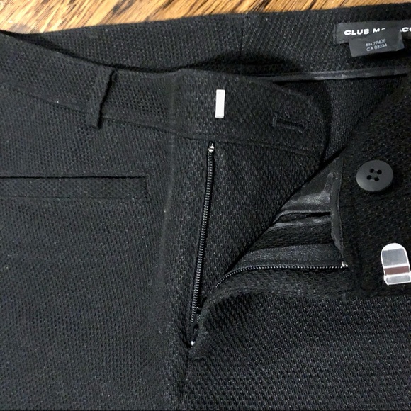 Club Monaco size 2, 7/8 length straight black pants - Picture 2 of 5